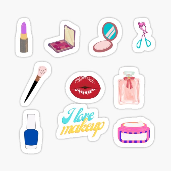 Makeup Kit Stickers For Girls Stickers Sticker For Sale By