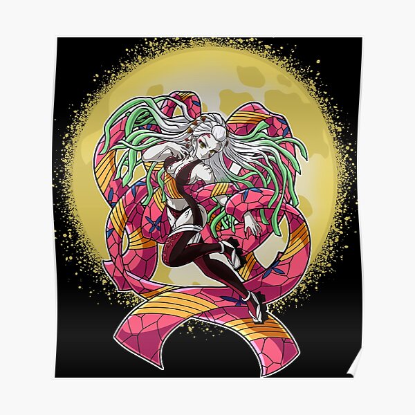 Kawaii Daki Upper Moon Demon Poster For Sale By Robertadawson Redbubble