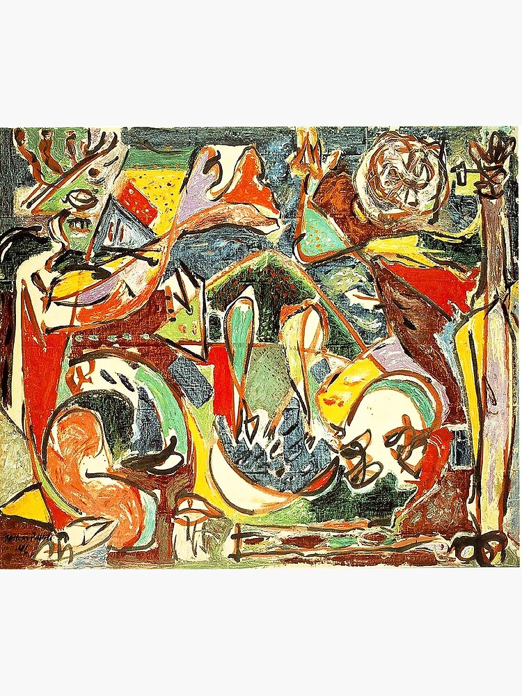 Abstract Jackson Pollock Painting Original Art Poster For Sale By