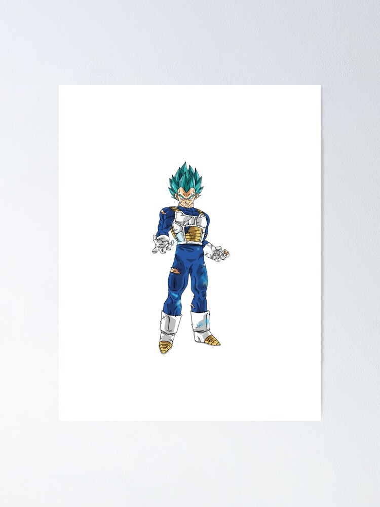 Vegeta Super Saiyan Blue Poster For Sale By Matrixdesigner Redbubble