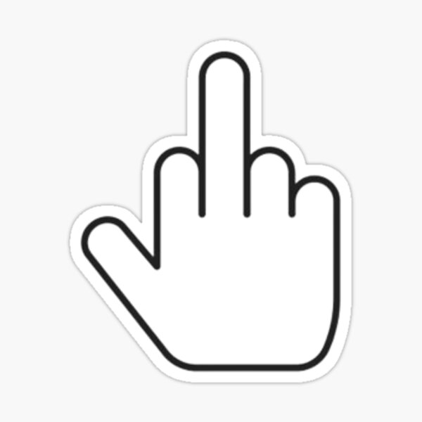 Classic Fuck You Emoji Sticker For Sale By The Trend Shopl Redbubble