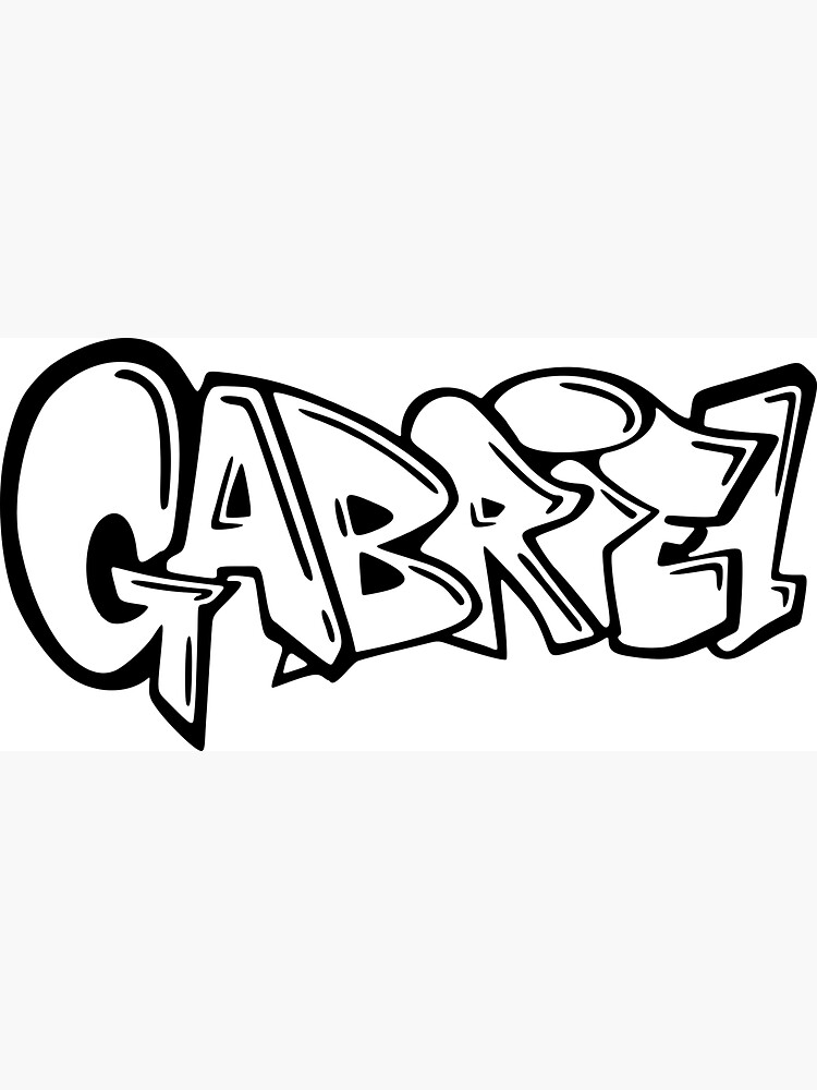 Gabriel Graffiti Name Design Sticker For Sale By Namethatshirt