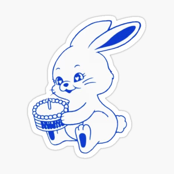 Newjeans Bunny Rabbit Cake Sticker For Sale By Xenocene Redbubble