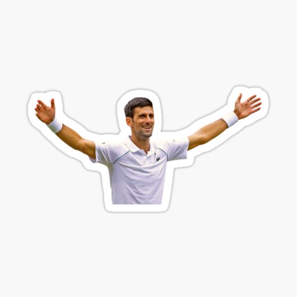 Novak Djokovic Sticker For Sale By Gagilix Redbubble