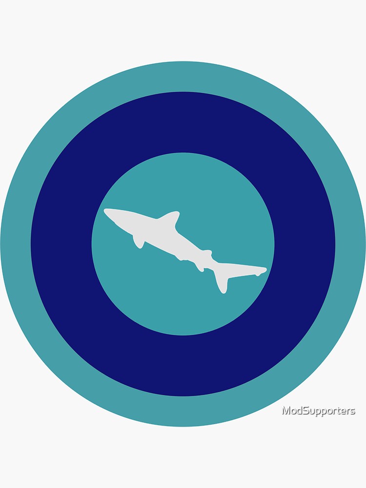 SHARK Retro Mod Roundel Sticker For Sale By ModSupporters Redbubble