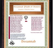 Revised Hosannah Plank of Watchlist honors by Thomas Josiah Chappelle