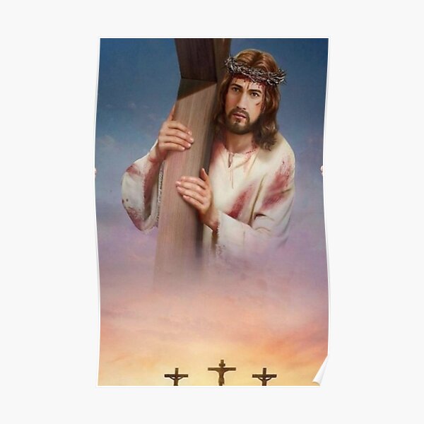 Jesus Carrying The Cross Poster For Sale By Smartnet Redbubble