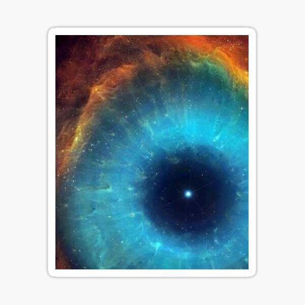 Helix Nebula Sticker For Sale By Magdalenanights Redbubble