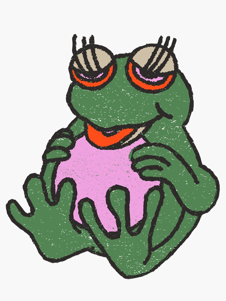 Frog Butt Sticker For Sale By Lasalvador Redbubble