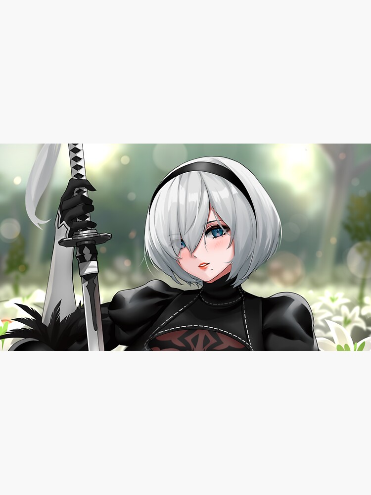 Sexy Yorha B Lewd Thighs Thicc Ass Butt Nier Automata Anime Hot