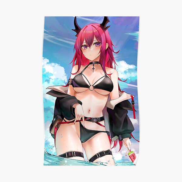 Hot Surtr Bikini Swimsuit Arknights Sexy Lewd Boobs Tits Panties