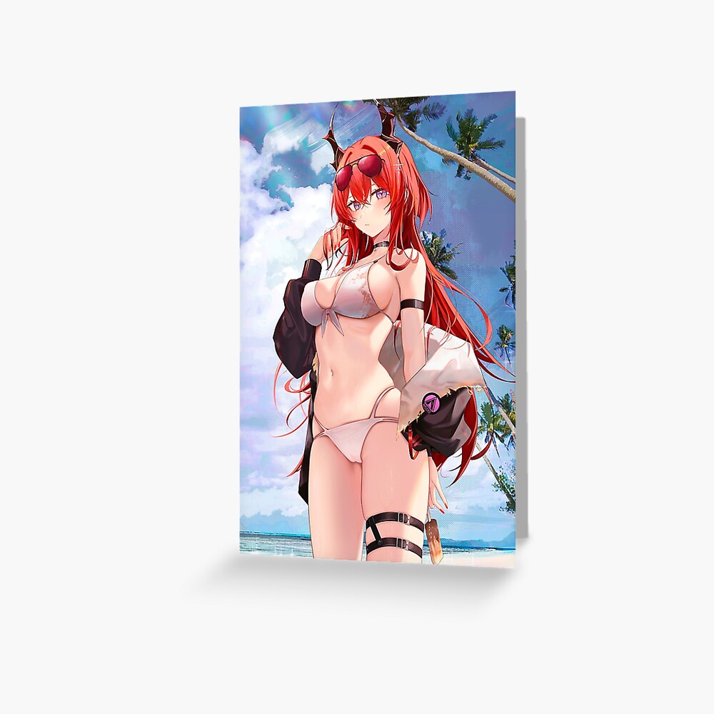 Hot Surtr Bikini Swimsuit Arknights Sexy Lewd Boobs Panty Tits Anime