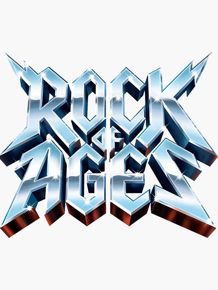 Rock Of Ages Logo Sticker For Sale By ABDELBOHANNAN Redbubble