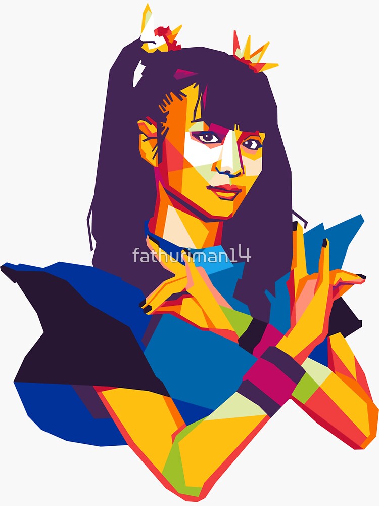 Moa Metal Desu On Wpap Art Sticker For Sale By Fathuriman Redbubble