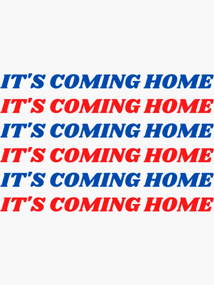 ITS COMING HOME ENGLAND FOOTBALL Sticker For Sale By DreammLands44