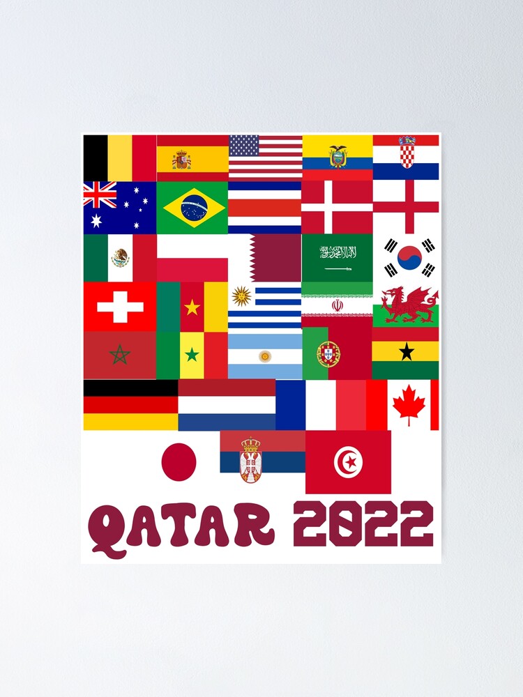 World Cup Qatar Men S World Cup Soccer All Flag Patch Set