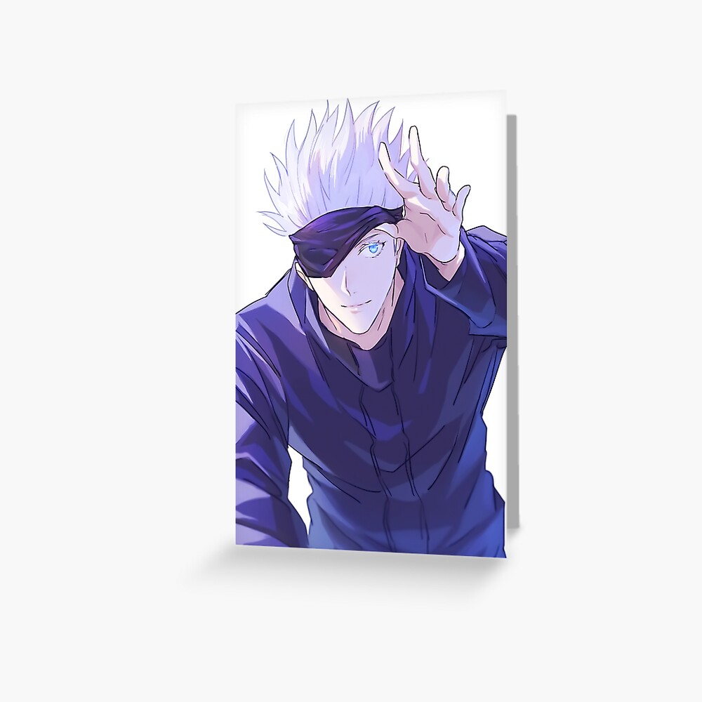 Satoru Gojo Jujutsu Kaisen Painting Anime Greeting Card For Sale By