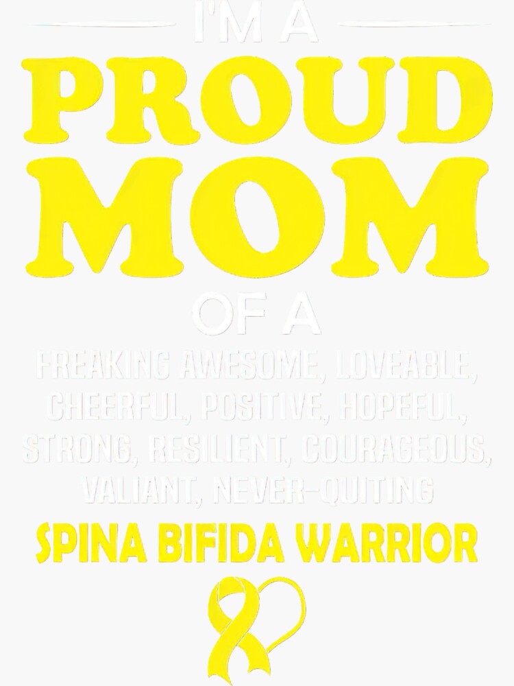 Spina Bifida Awareness Proud Mom Of A Spina Bifida Awareness Warrior