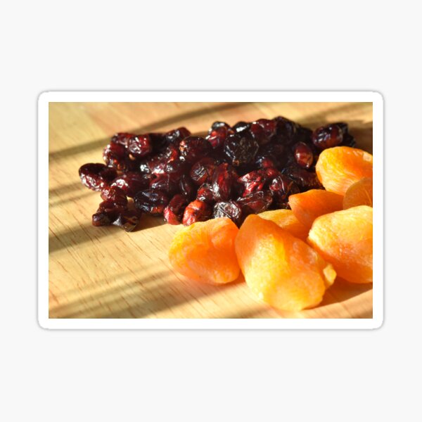 Apricots And Cranberries Sticker For Sale By Caspartheriddle Redbubble