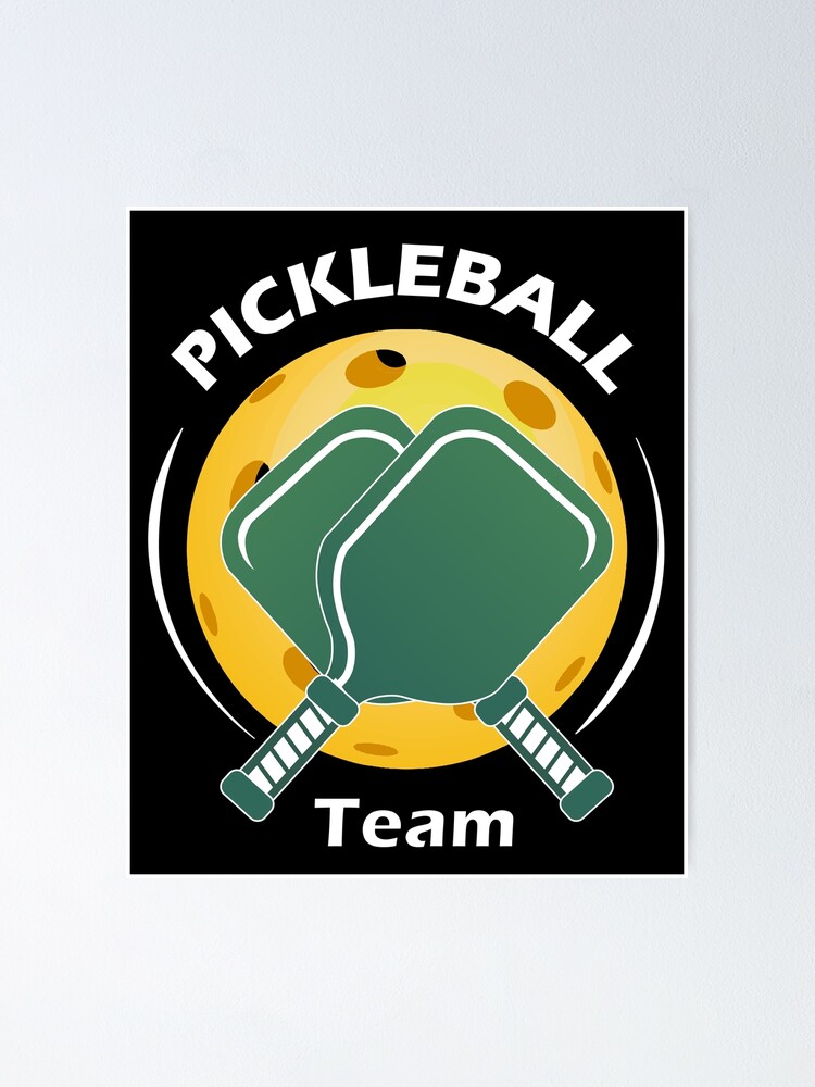 Pickleball Team Logo Pickleball Logo Poster For Sale By AMZIL Store