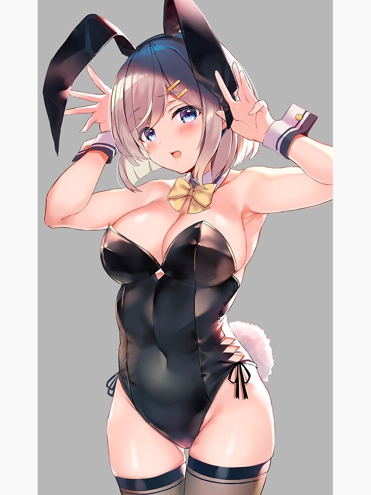 Bunny Hamakaze Hot Zettai Ryouiki Kancolle Sexy Lewd Boobs Tits