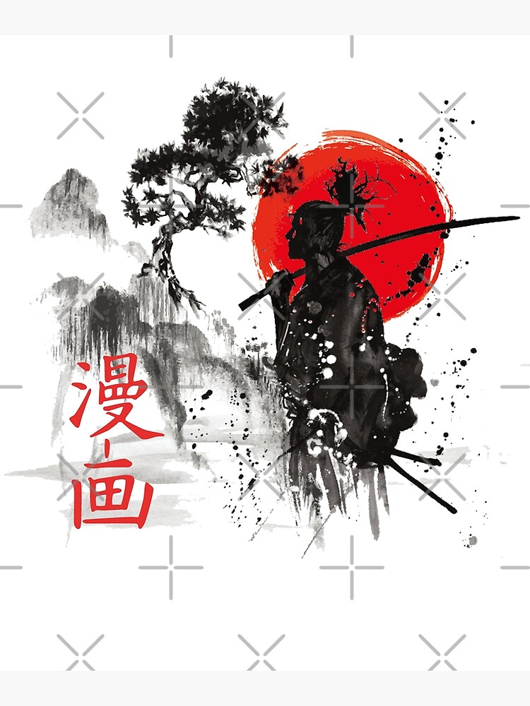 Samurai Warrior Poster For Sale By Zbox1 Redbubble