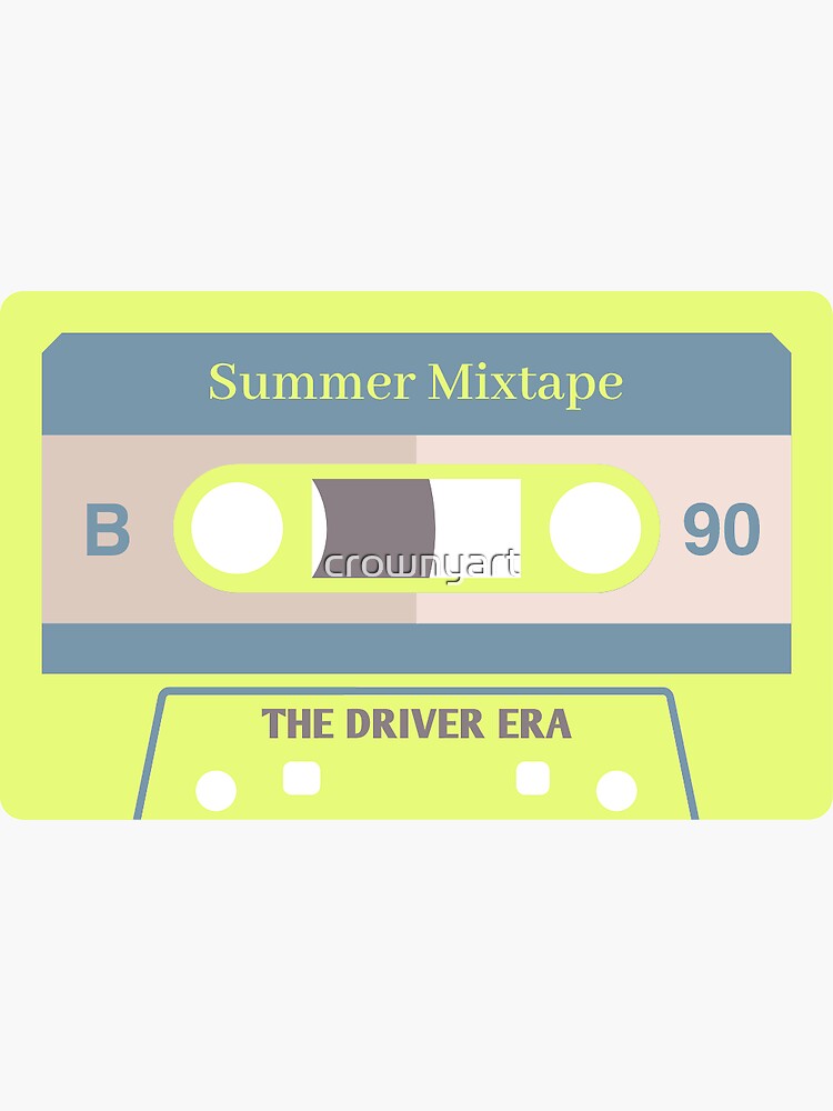 Summer Mixtape B The Driver Era Sticker For Sale By Crownyart