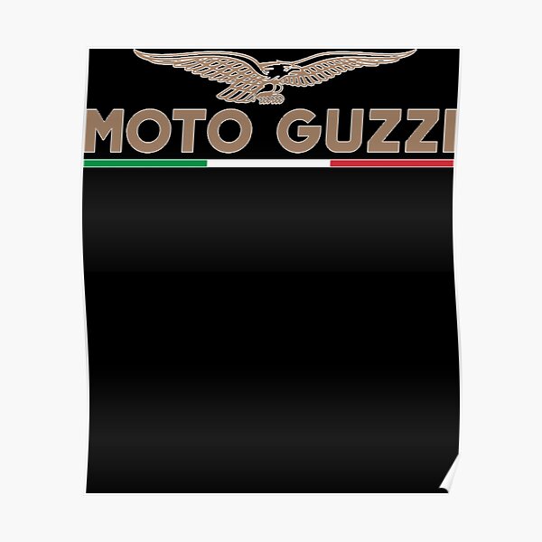 Moto Guzzi Eagle Logo Adhesive Emblem MOTO GUZZI Poster For Sale By