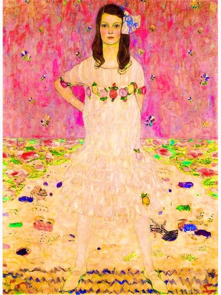 Portrait Of Pretty Mada Primavesi By Gustav Klimt Poster For