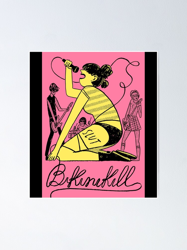 Classic Bikini Kill Punk Rock Bikini Kill Essential Sticker Poster