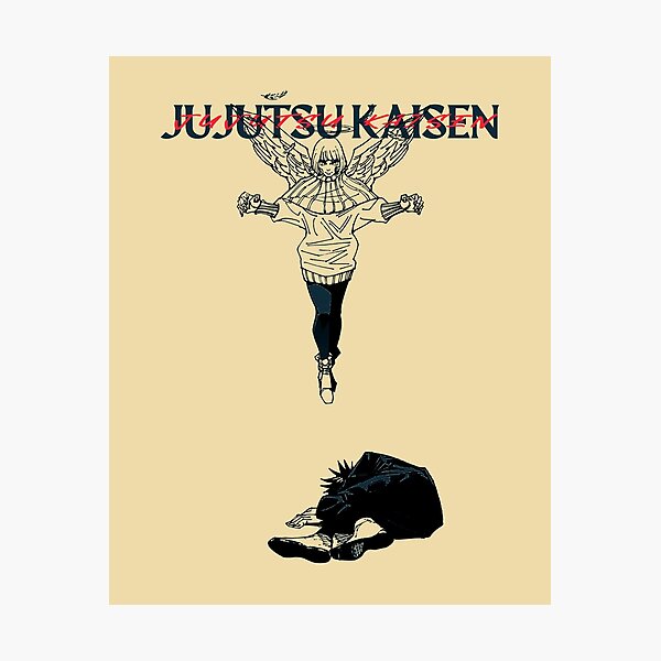 Megumi Fushiguro Hana Kurusu Jujutsu Kaisen Photographic Print