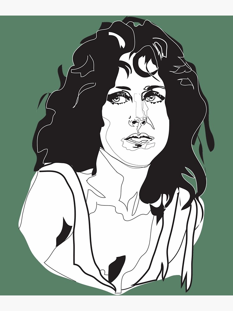 Grace Slick Black And White Poster For Sale By AniyaFerry Redbubble