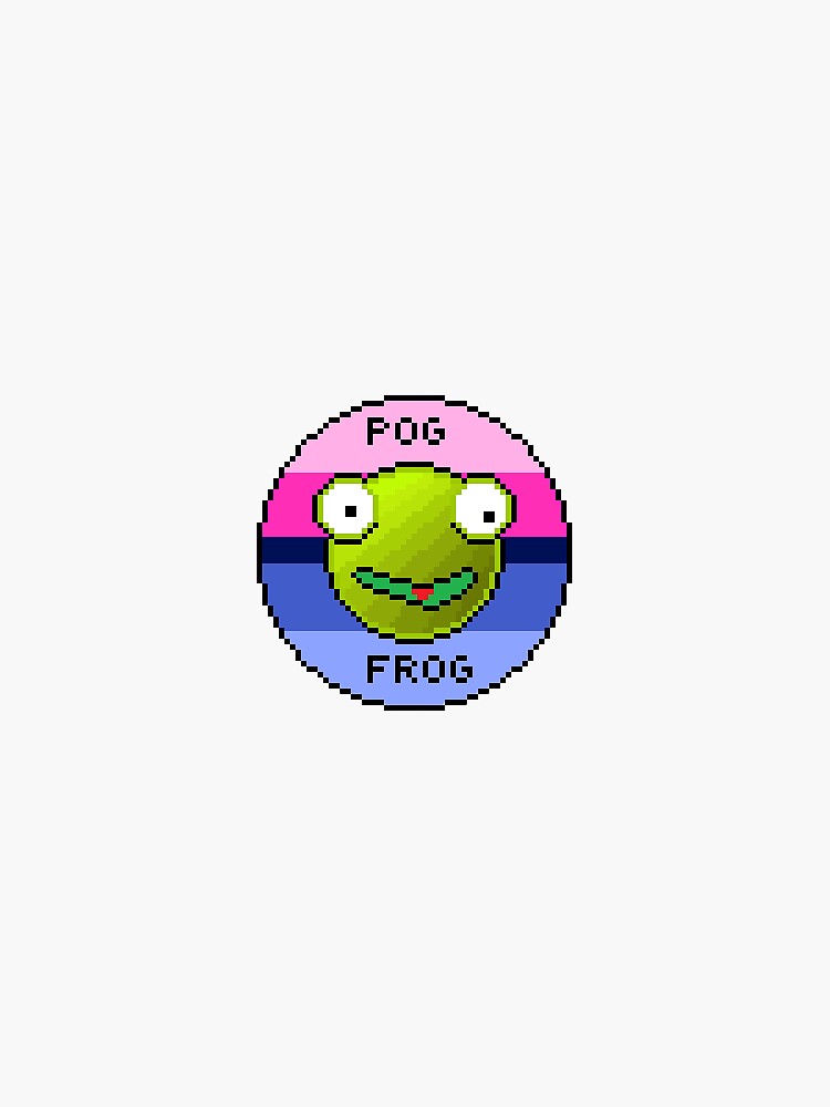 Omnisexual Pog Frog Sticker For Sale By Nex Depo Redbubble