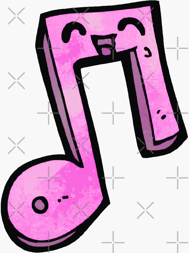 Music Note Sticker For Sale By Astronema Redbubble