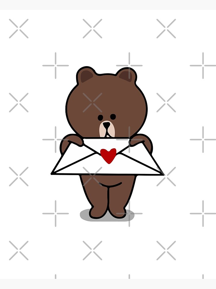 Cute Bear Love Brown Bear And Cony Poster For Sale By Sally Smart