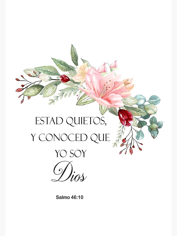 Salmo Spanish Bible Verse Poster For Sale By Latiendadearyam