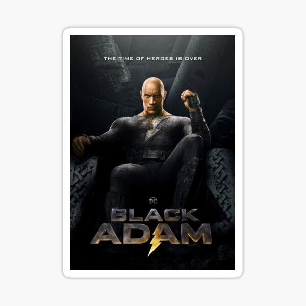 Black Adam Movie Black Adam Movie Poster Black Adam Sticker