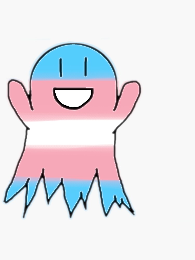 Transgender Pride Flag Ghost Sticker For Sale By Jgibi Redbubble