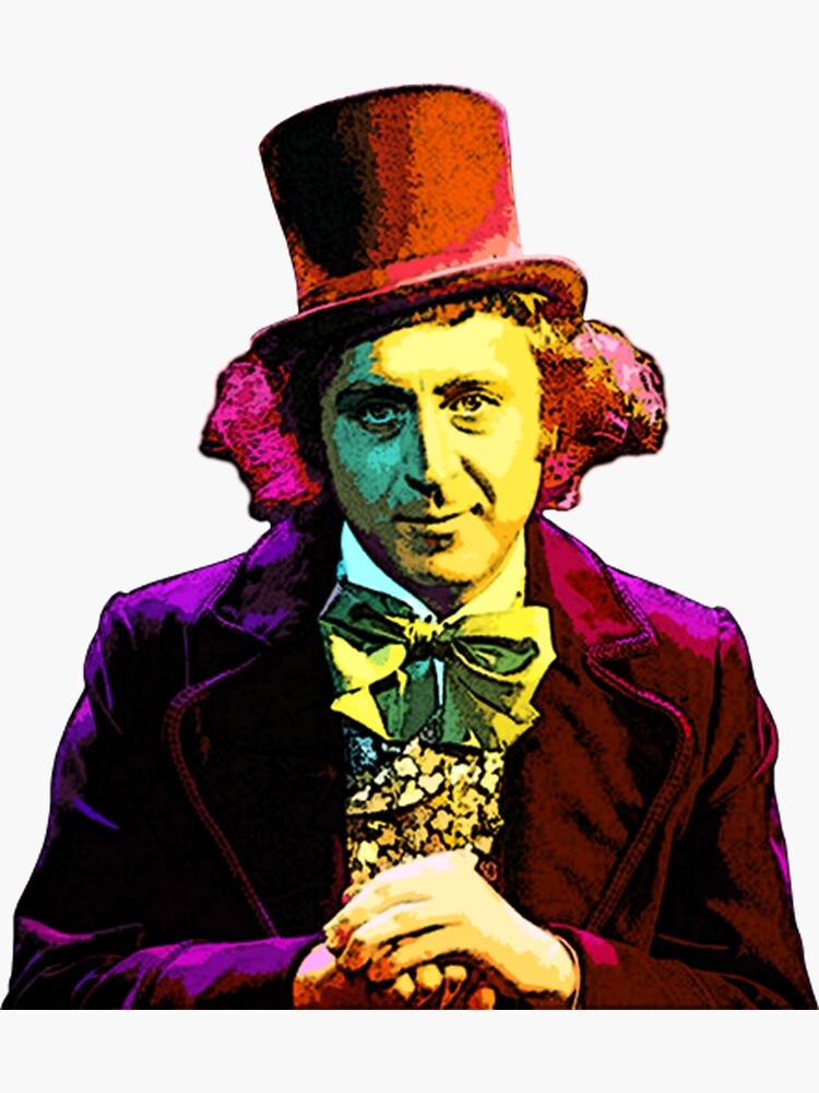 Wonka Sticker For Sale By Simonihy Redbubble