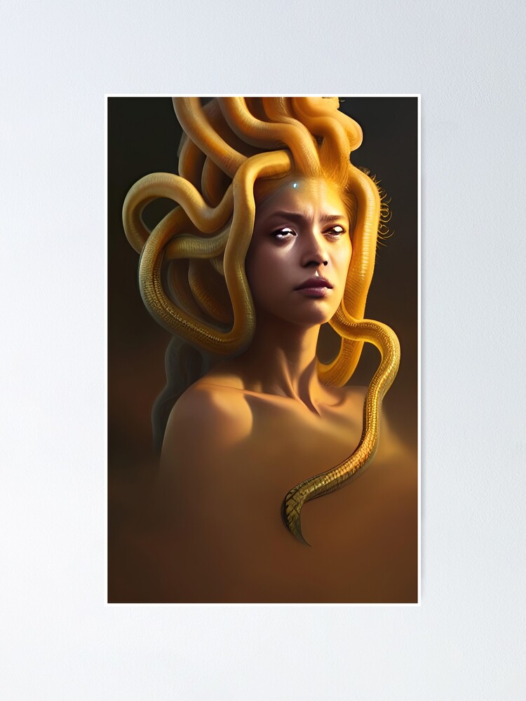 World Of Queen Medusa V Poster For Sale By Thelucidpixel Redbubble