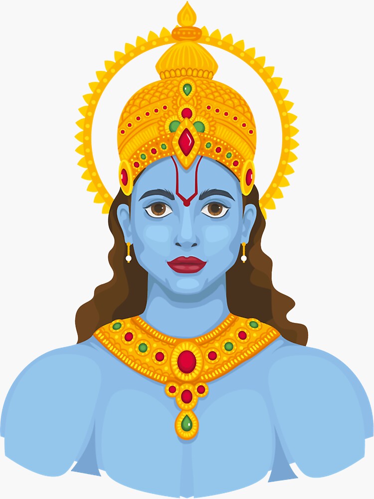 Jai Shri Ram Sticker For Sale By Sacredsurreala Redbubble