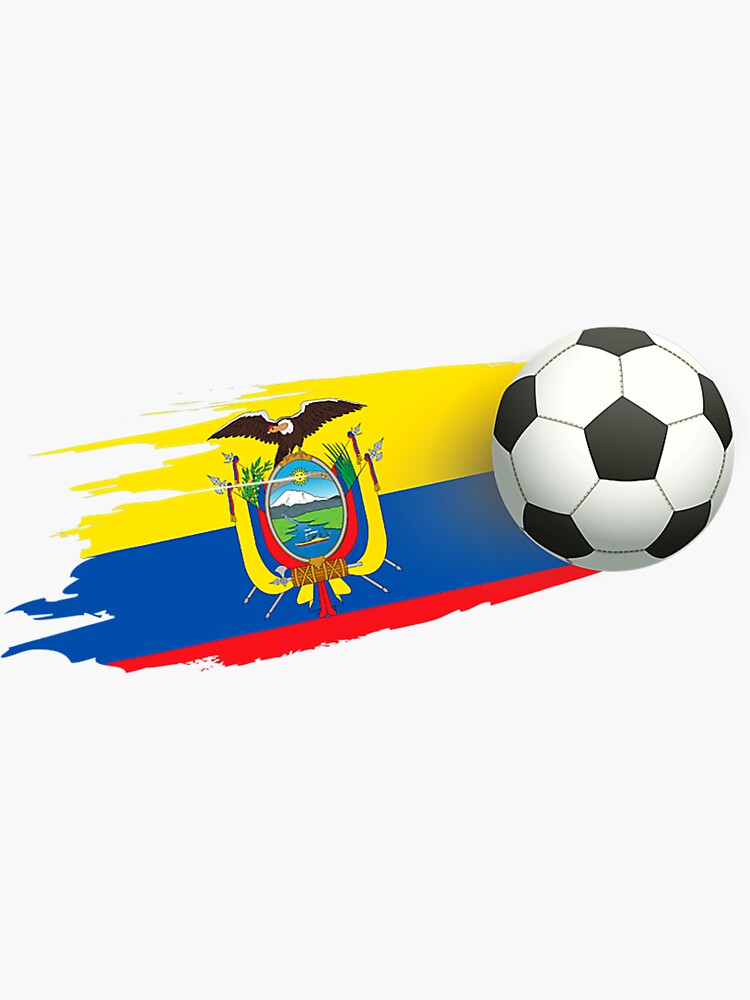 Ecuador Soccer Ball Ecuador Flag Jersey Ecuador Football Sticker