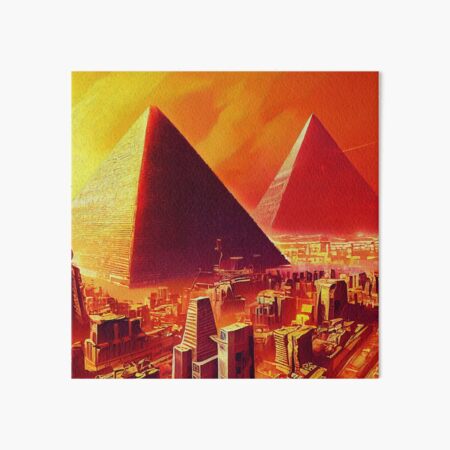 Fantastic Ancient Egypt Poster Egypt Pyramid Wall Art By Srodek