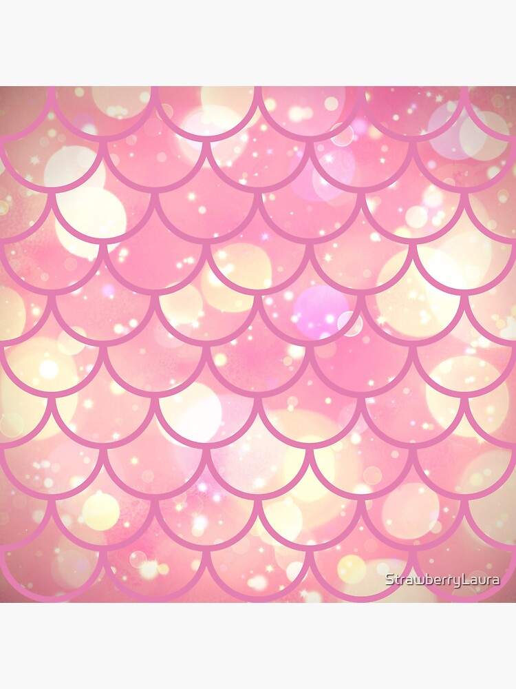 Sparkling Mermaid Scales Sticker For Sale By Strawberrylaura Redbubble