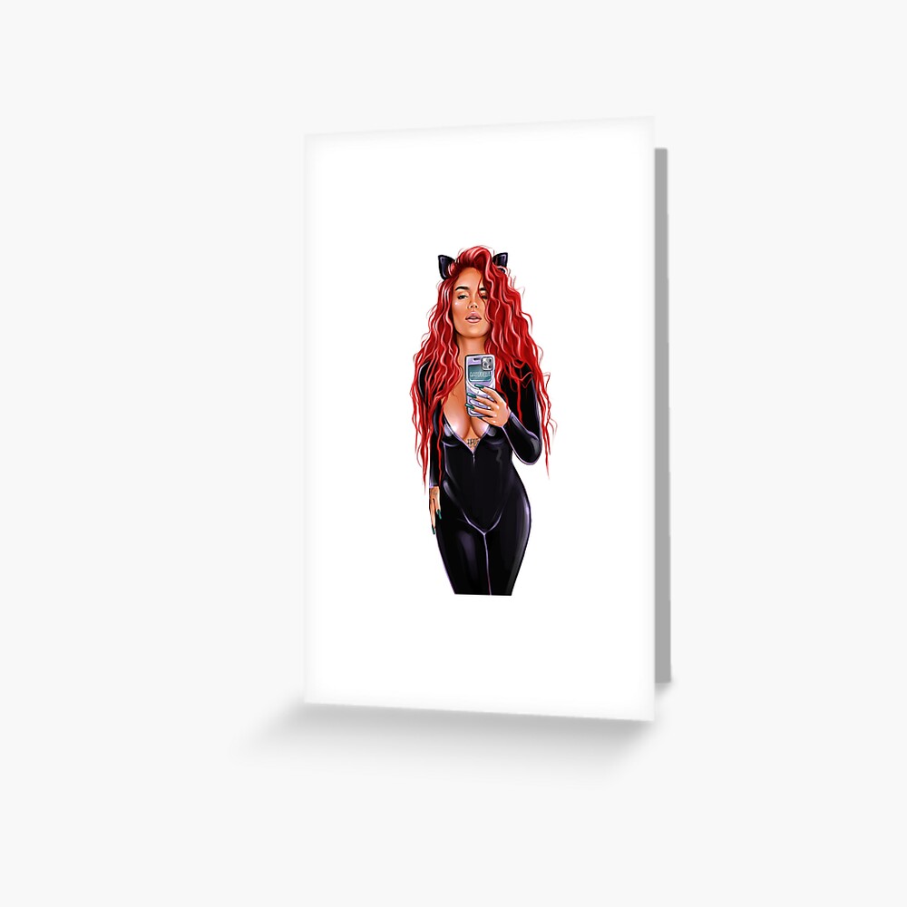 Karol G Cat Gatubela Red Hair Png No Background New Bichota