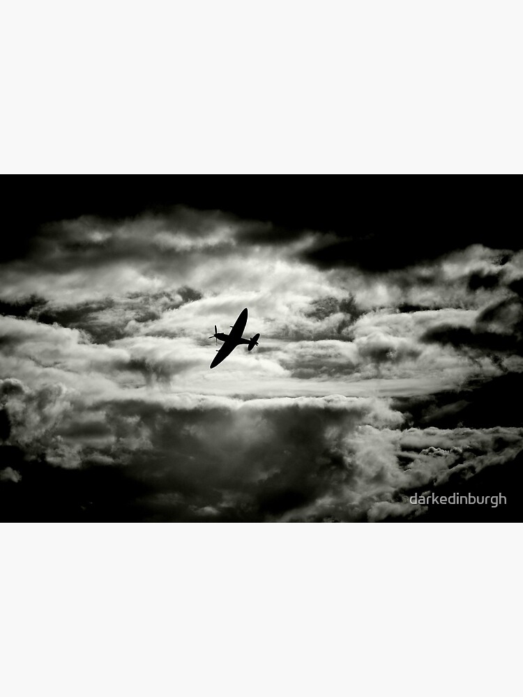 Spitfire Silhouette Photographic Print For Sale By Darkedinburgh