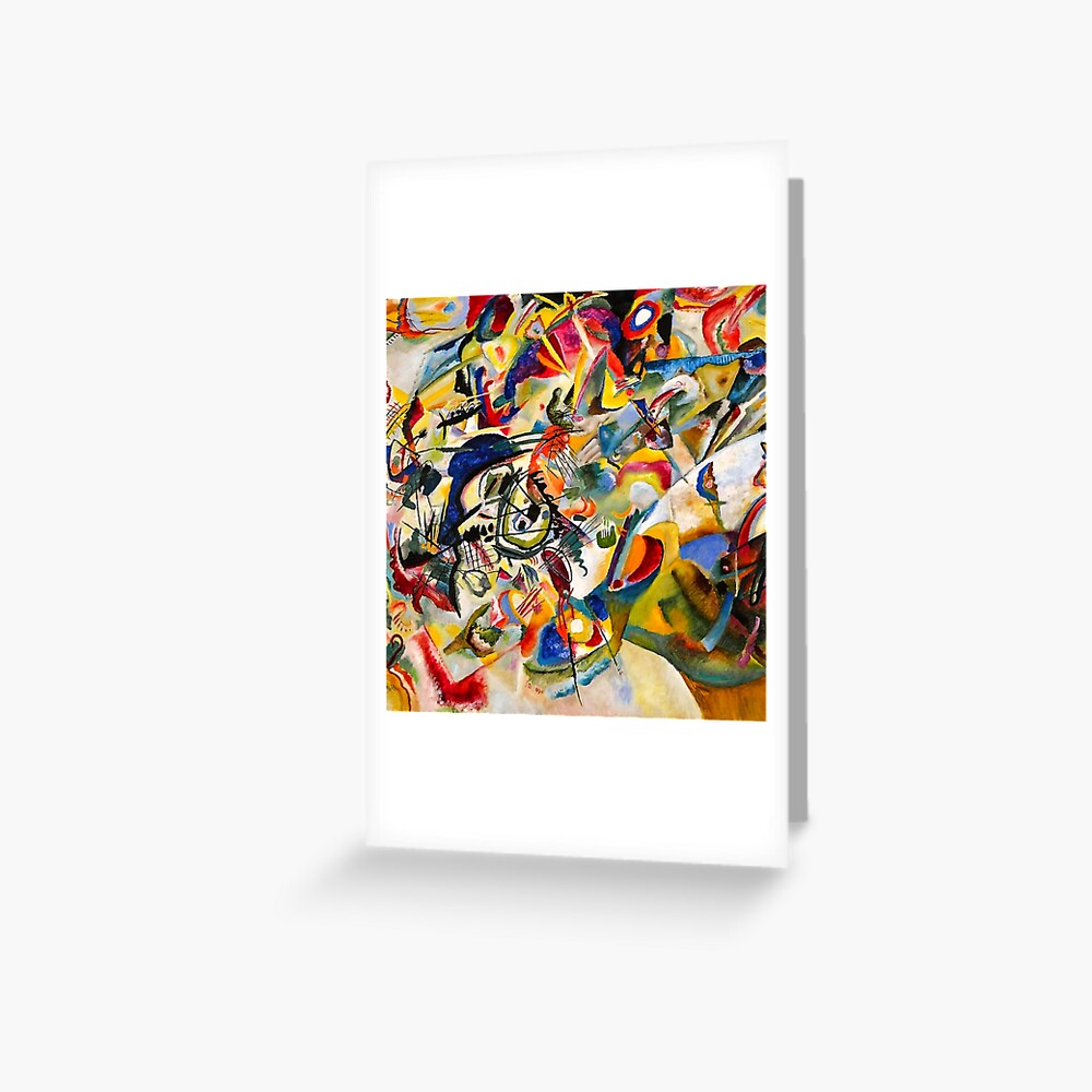 Kandinsky Swinging Famous Abstract Painting Greeting Card For Sale