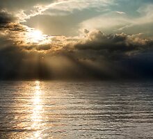 Apocalyptic sunset by Gino Caron