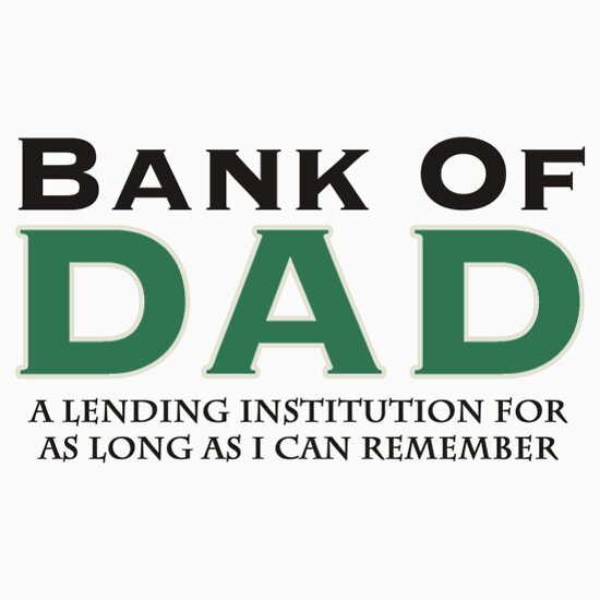 bank of dad closed t shirt