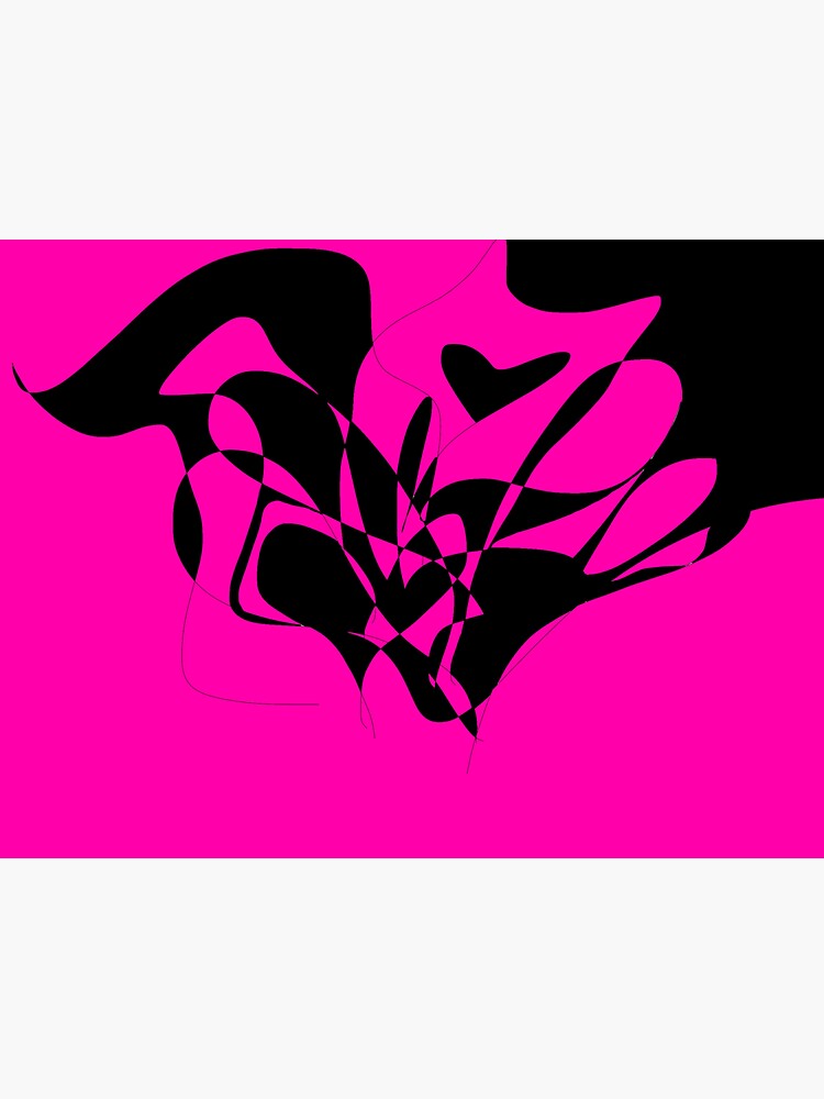 Pink And Black Heart Sticker For Sale By WeRwearingblack Redbubble